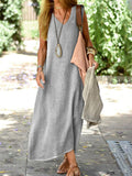 Sleeveless V-Neck Maxi Dress