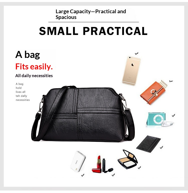 Soft Vegan Leather Crossbody Bag