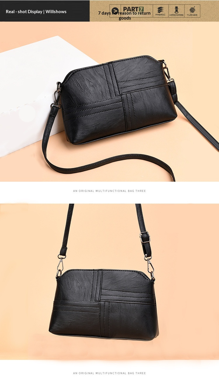 Soft Vegan Leather Crossbody Bag