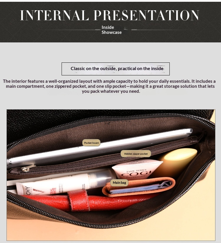 Vegan Leather Envelope Crossbody Clutch Shoulder Bag