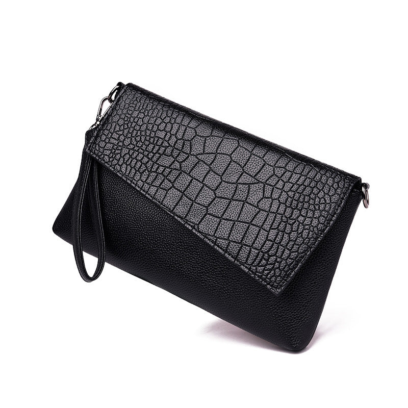 Vegan Leather Envelope Crossbody Clutch Shoulder Bag