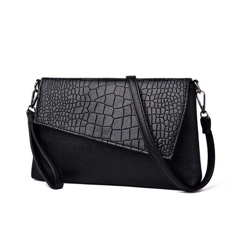 Vegan Leather Envelope Crossbody Clutch Shoulder Bag