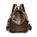 Anti-Theft Backpack For Women 2026 Spring New Easy To Wear Retro Oil Wax Leather Multi-Purpose Backpack Casual Travel Bag Commuting