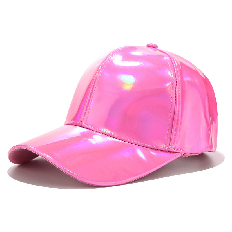 Light Laser PU Baseball Cap Unisex