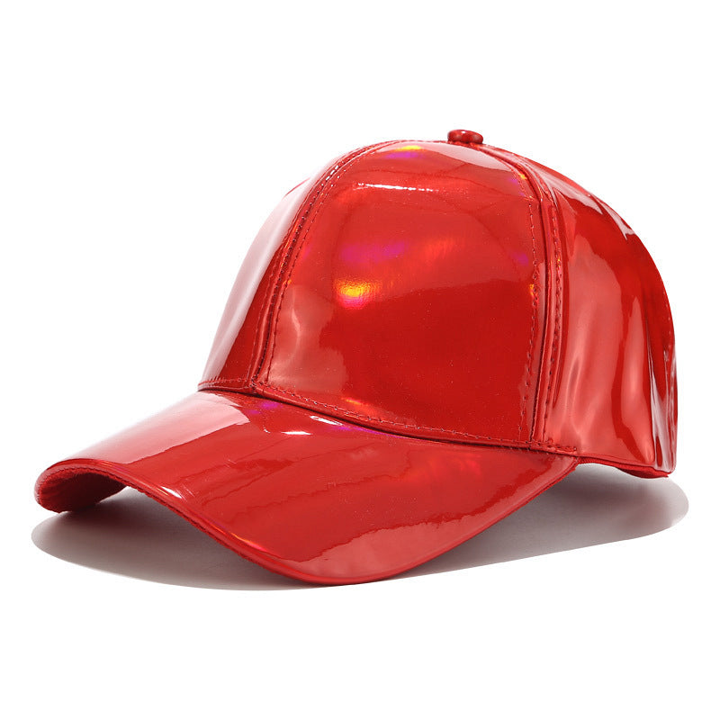 Light Laser PU Baseball Cap Unisex