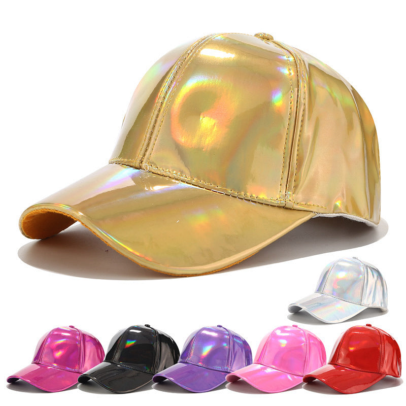 Light Laser PU Baseball Cap Unisex