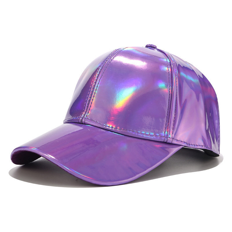 Light Laser PU Baseball Cap Unisex