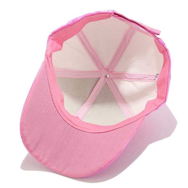 Light Laser PU Baseball Cap Unisex
