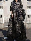 Loose-Fit Long Sleeve A-Line Dress
