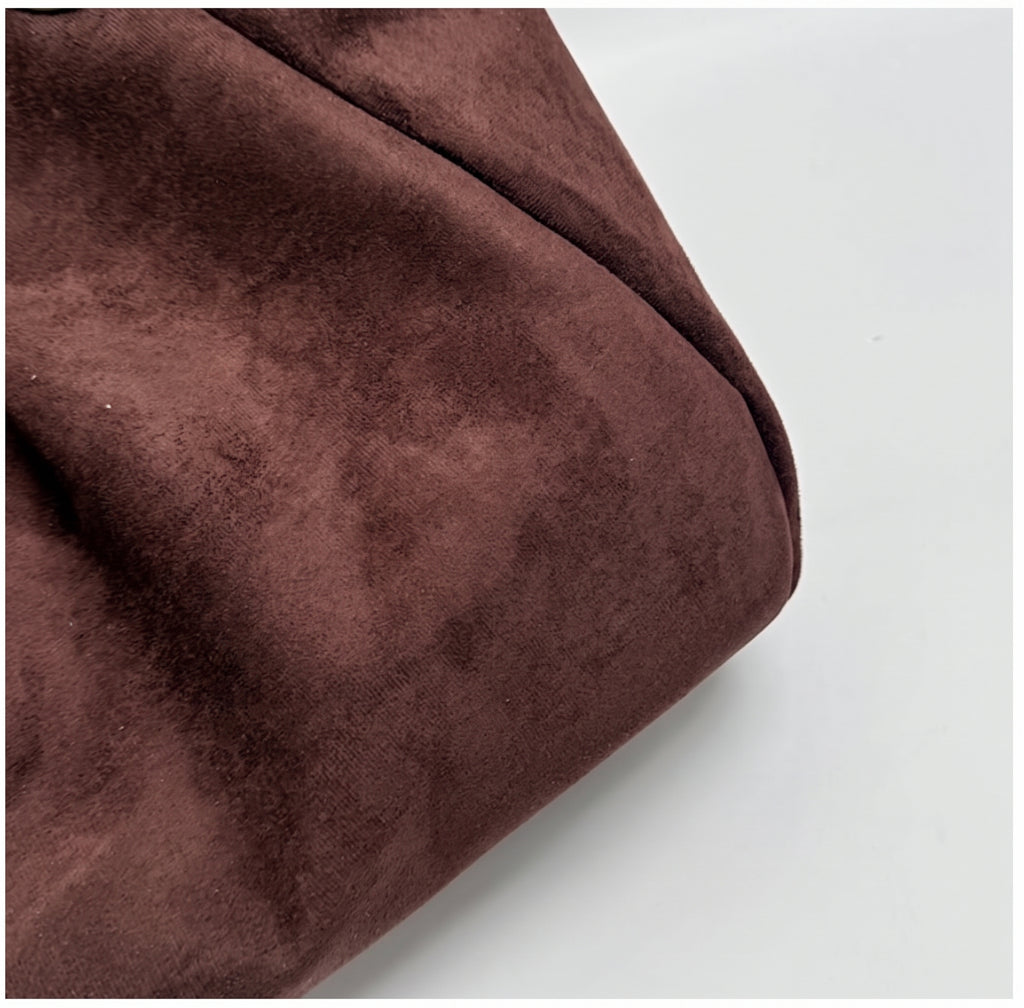 Vintage Suede-Look Slouchy Shoulder Tote Bag