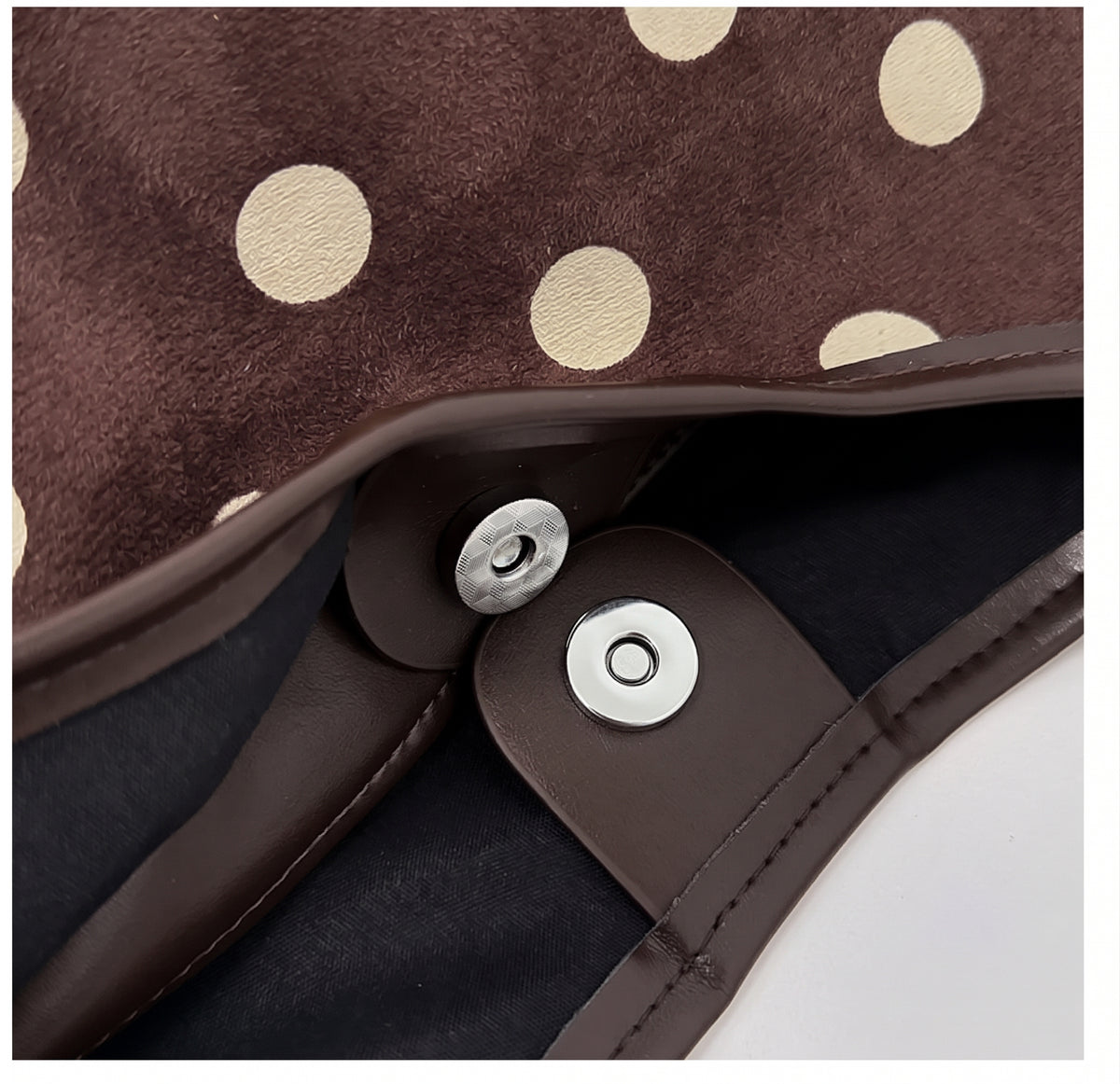 Retro Polka Dot Slouchy Hobo Shoulder Bag