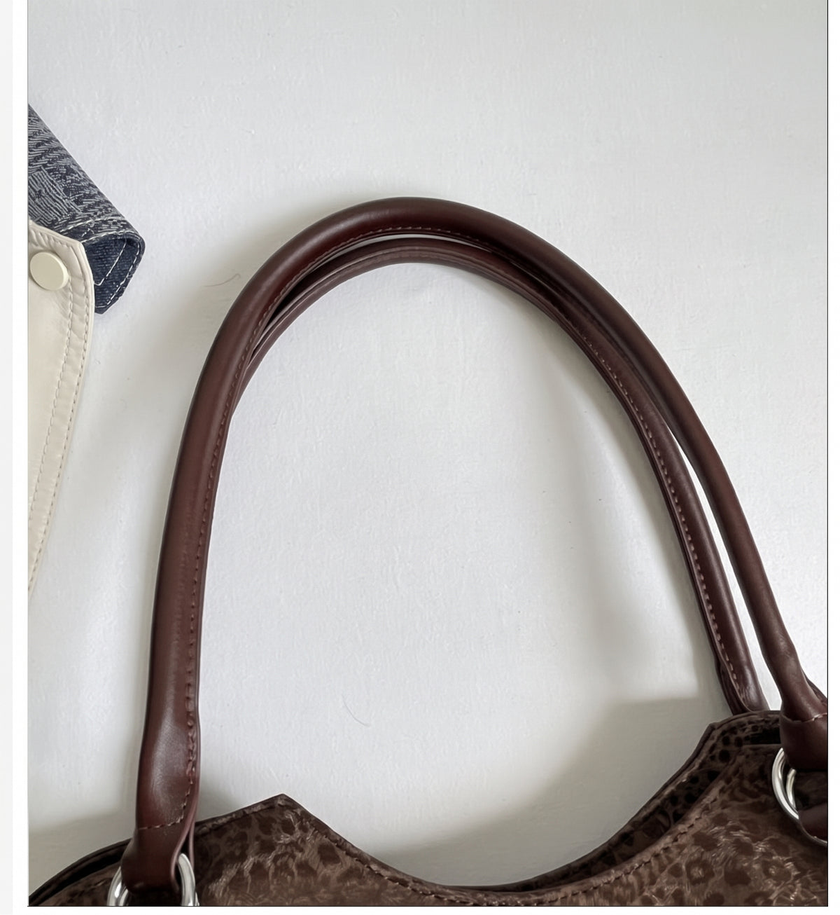 Retro Inspired Shoulder Bag with Elevated Texture