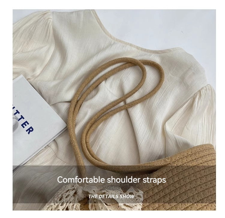 Women 2026 New Summer Handheld Shoulder Woven Straw Large Tote Bag