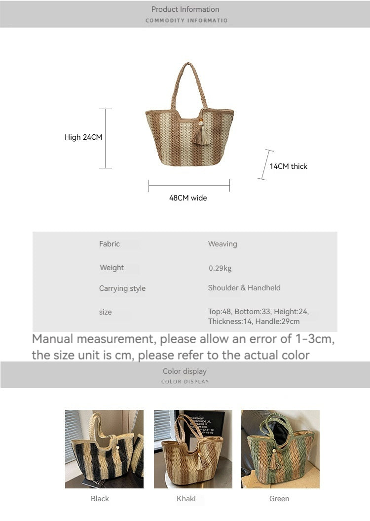 Women Fashion Minimalist Unique Large Summer Shoulder Tote Bag