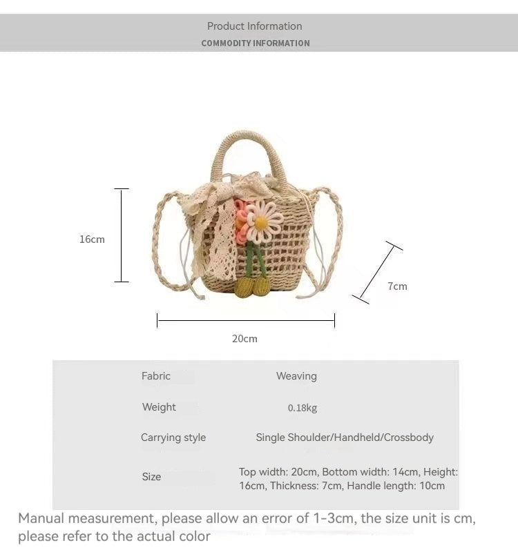 Women Premium Straw 2026 Summer New Unique Crossbody Woven Bucket Bag