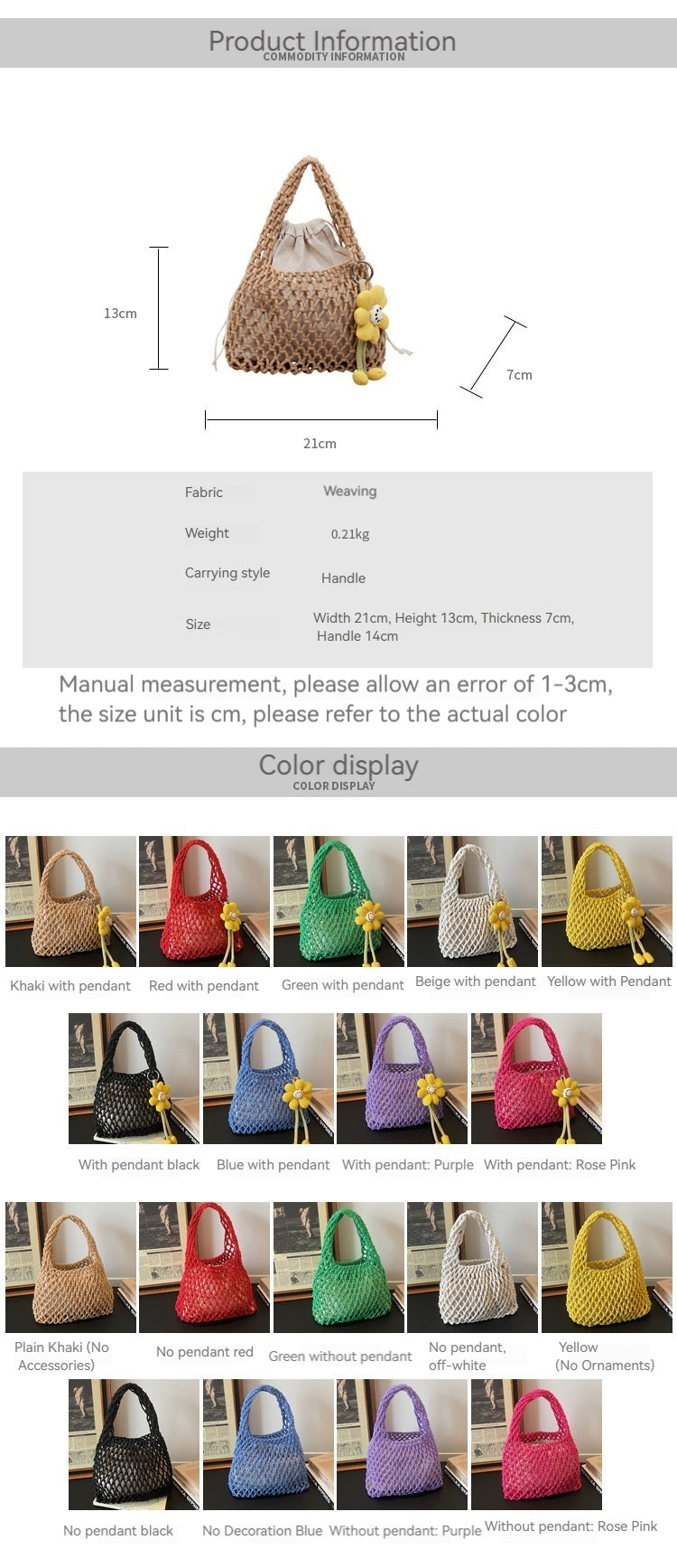 2026 New Korean Unique Hollow Mesh Wristlet Fashion Beach Handbag