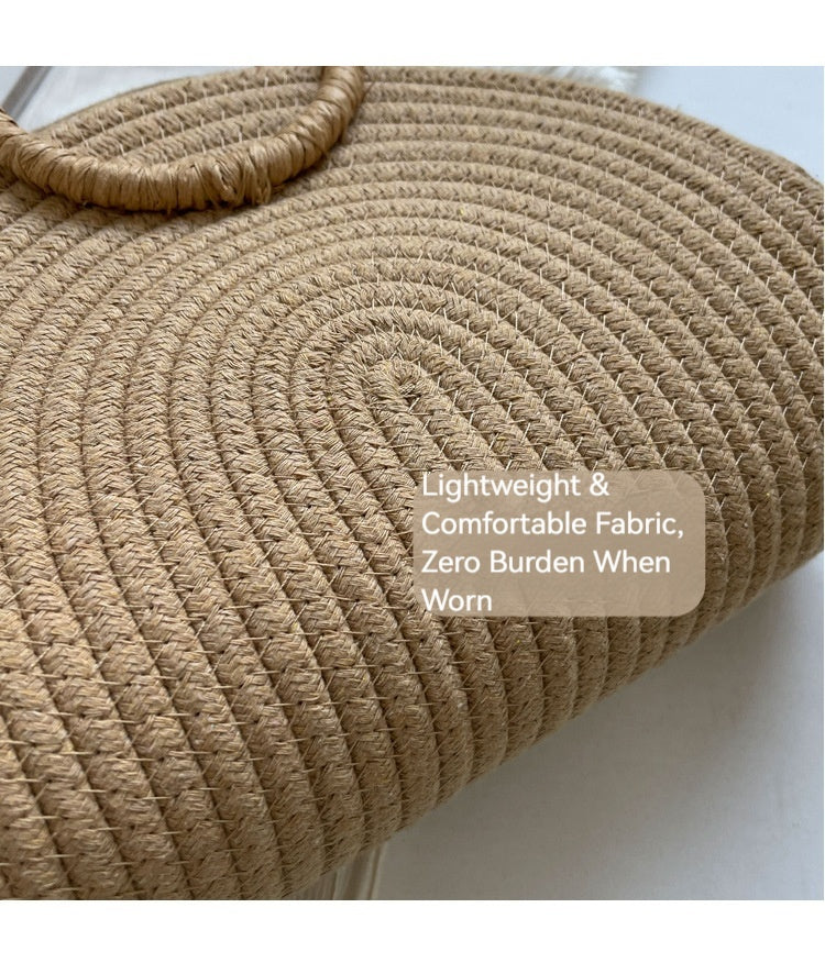 Women Woven Straw Large 2026 New Fashion Spring Shoulder Beach Shell Bag