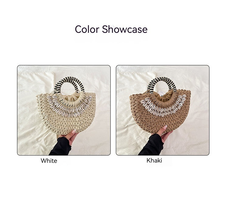 Women Vacation Casual Stylish Straw New Spring Beach Handbag