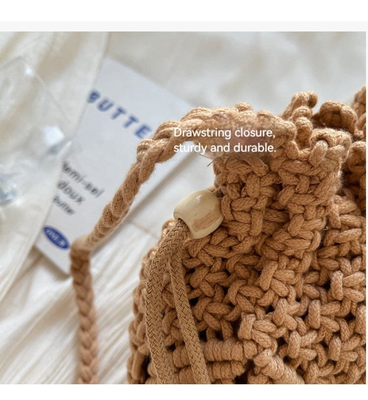 Women Woven Large 2026 New Fashion Crossbody Unique Bucket Bag