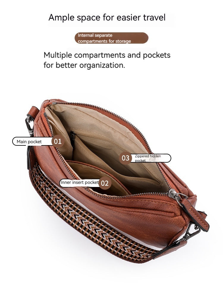 Women Fashion Vintage Commute Shoulder 2026 New Versatile Crossbody Bag