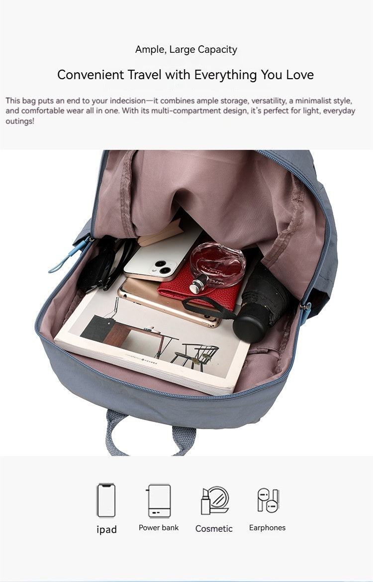 Unisex Ultra Lightweight Waterproof Nylon Outdoor Hiking Large Backpack