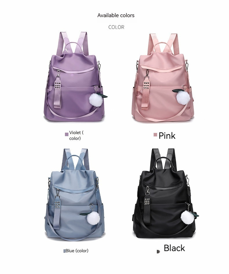 Women Large Ins Oxford Student Backpack