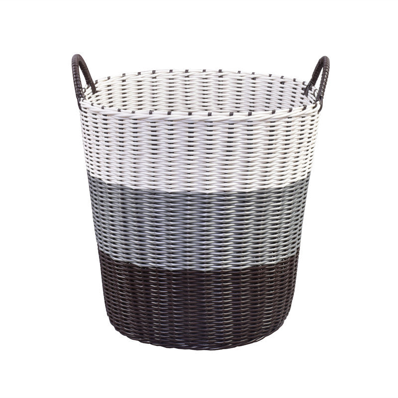 Plastic Woven Dirty Clothes And Toy Basket