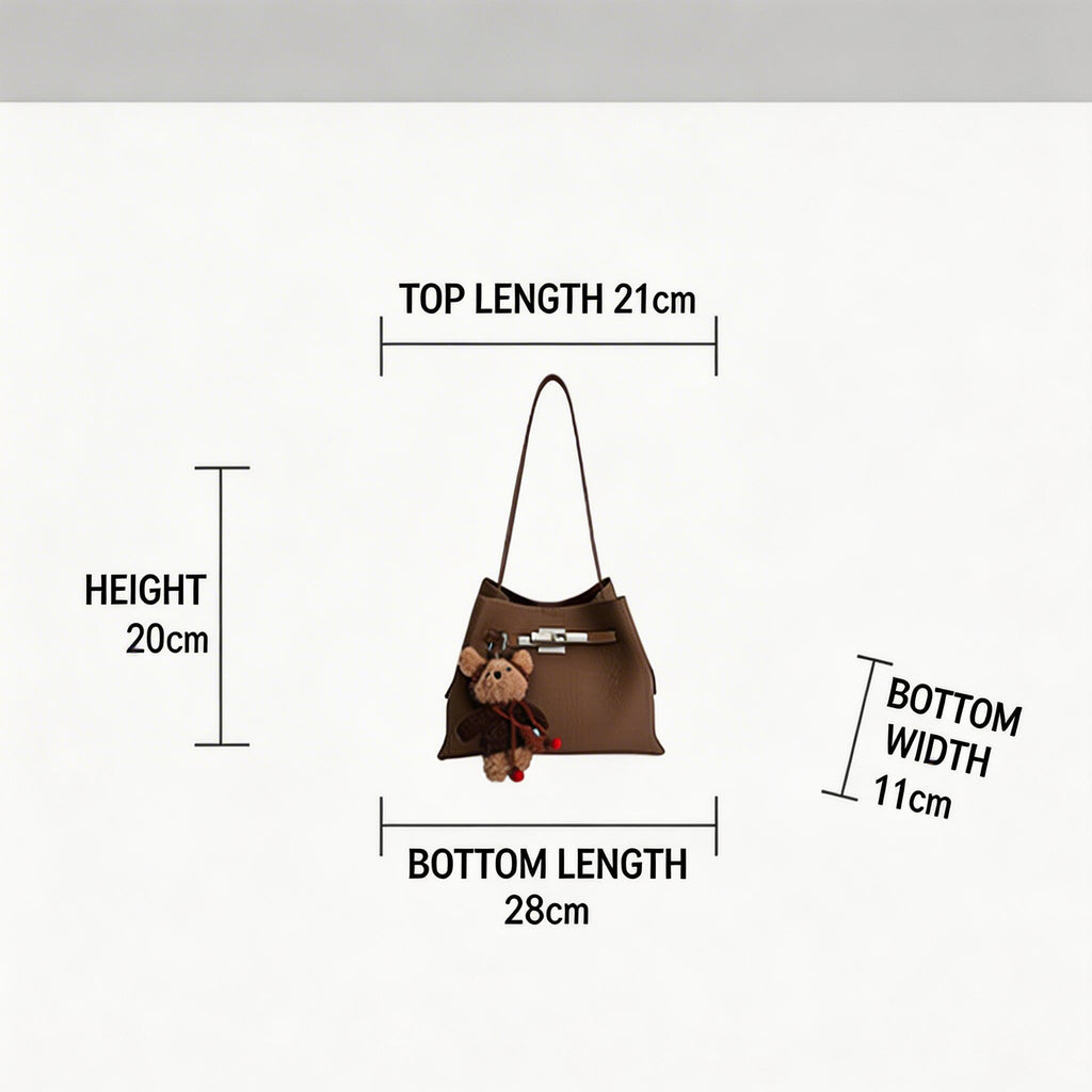 Princess Coffee Bucket Shoulder Crossbody Bag