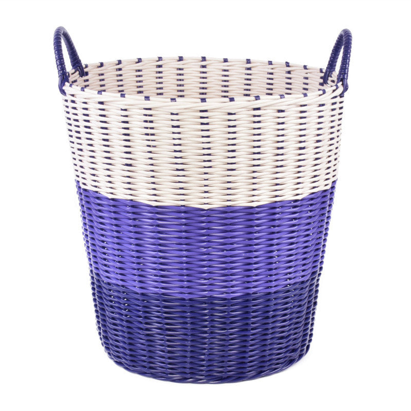 Plastic Woven Dirty Clothes And Toy Basket