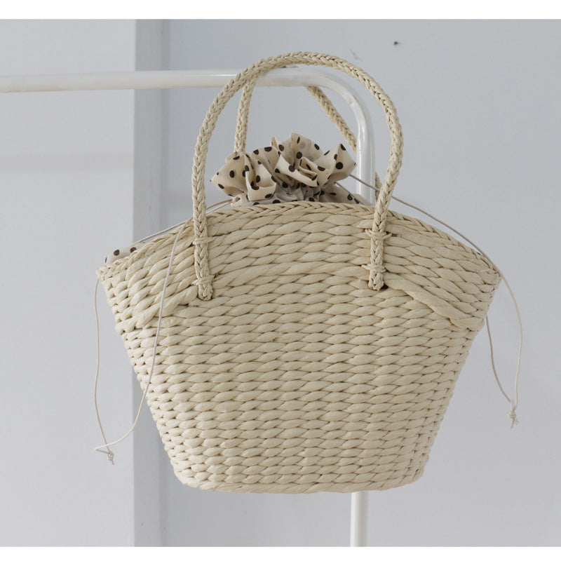 Forest Straw Dumpling Drawstring Beach Bag