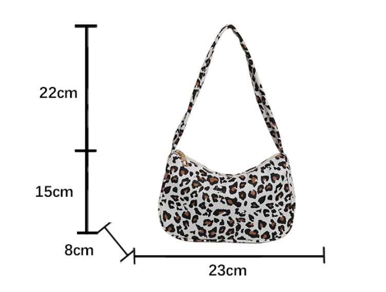 Leopard Print Underarm Bag