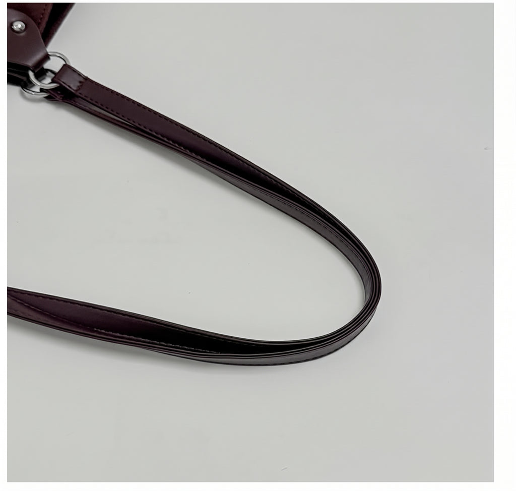 Vintage Suede-Look Slouchy Shoulder Tote Bag
