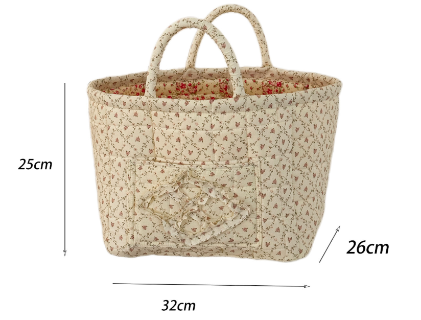 French Vine Floral Large Capacity Dirty Clothes Basket