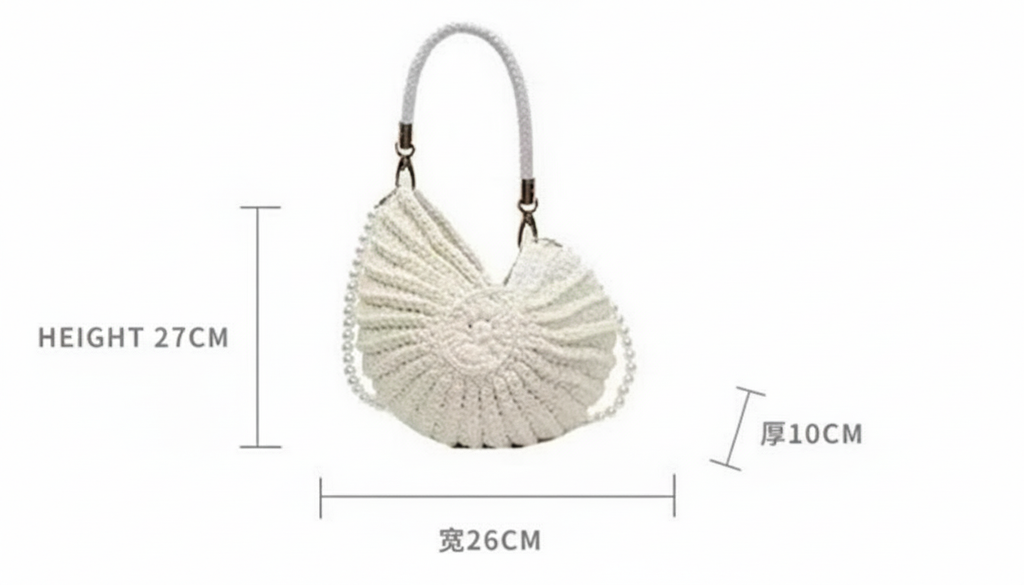 Hollow Knitted Large Capacity Wool Beach Tote Bag