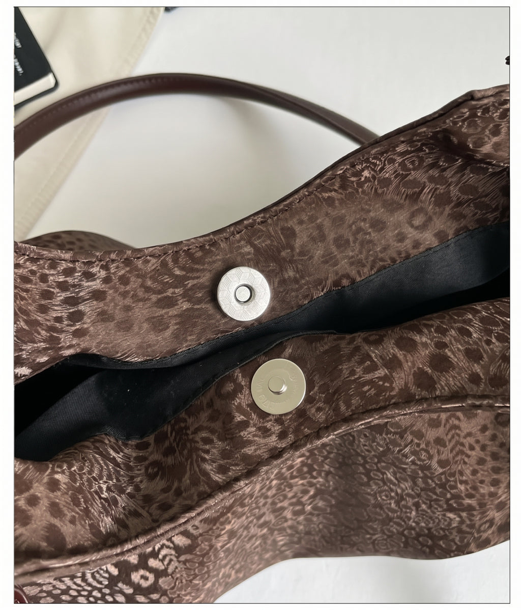 Retro Inspired Shoulder Bag with Elevated Texture