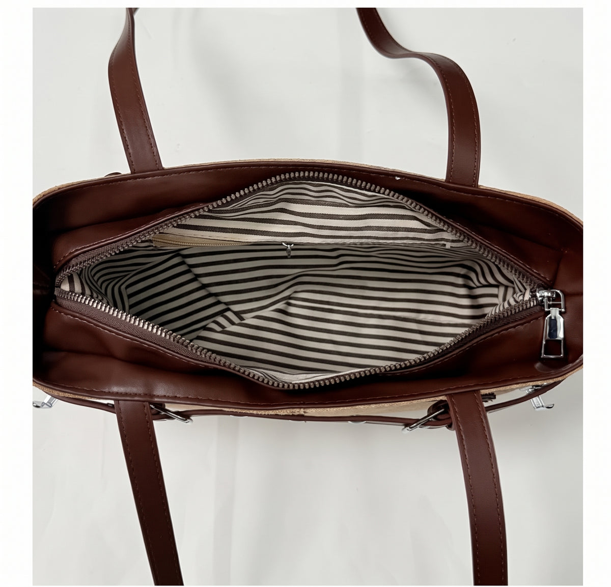 Elegant Vintage Belted Shoulder Bag