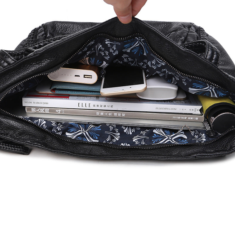 Large Capacity Shoulder Bag with Adjustable Crossbody Strap