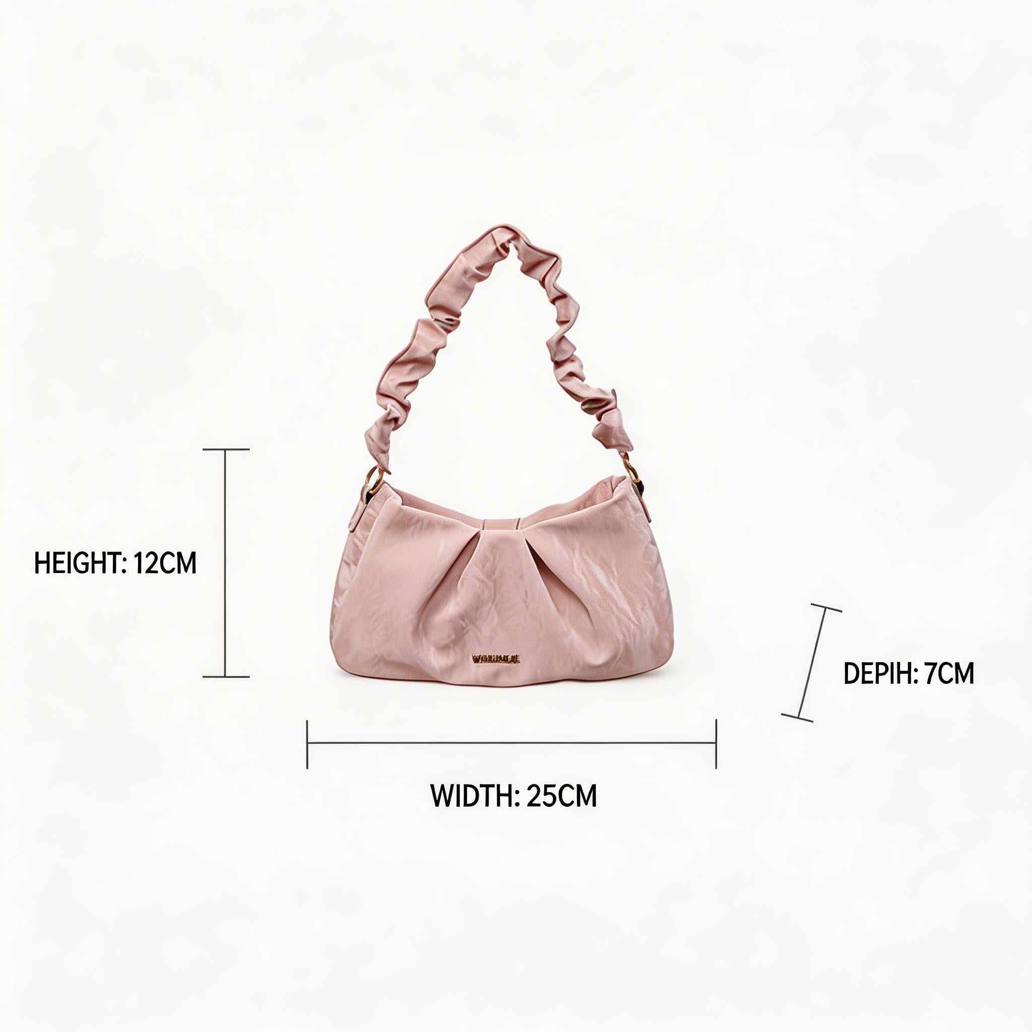 Niche Design Pleated Shoulder Crossbody Armpit Bag