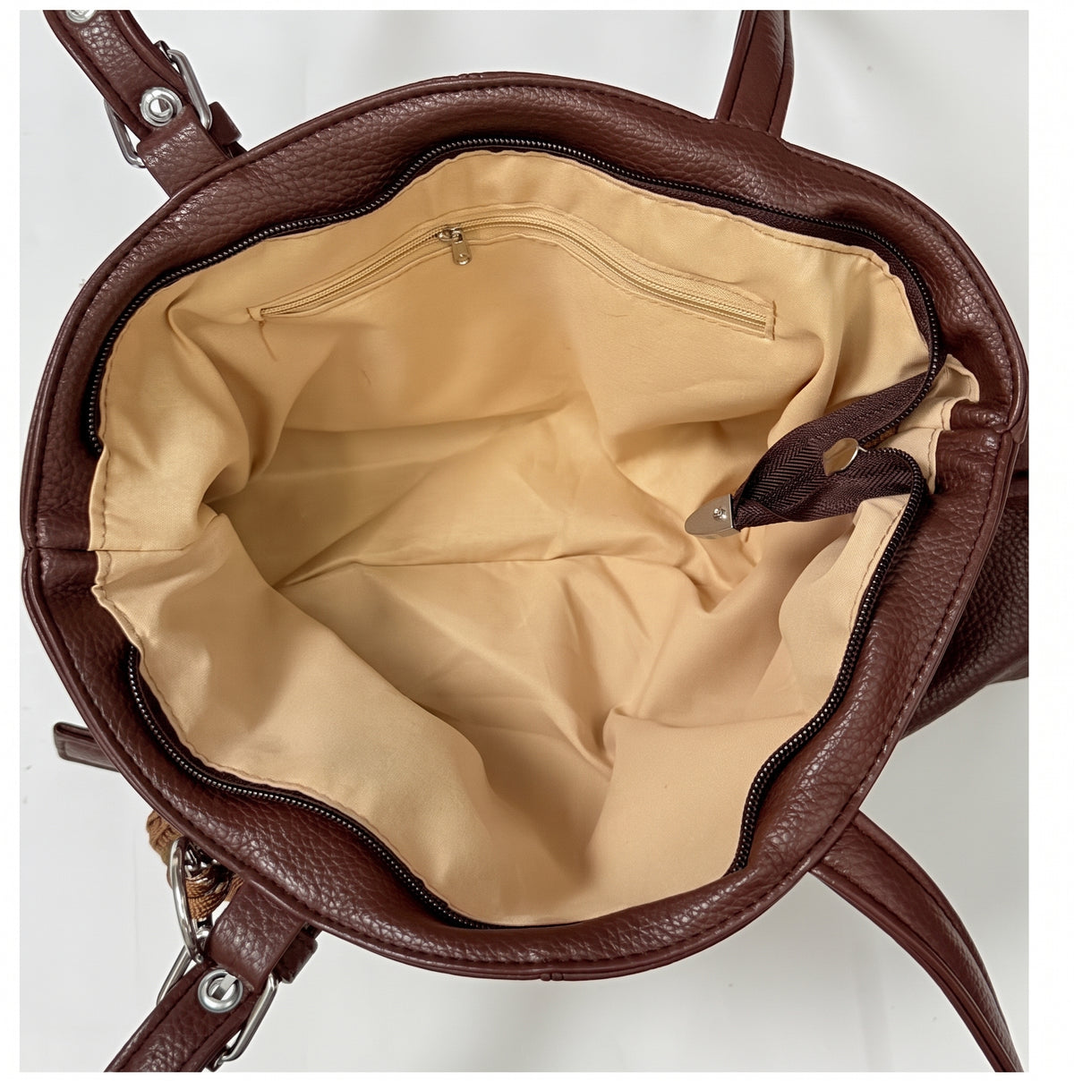Elegant Structured Tote with Chic Belt Detail