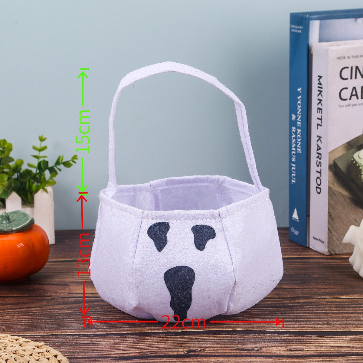 Halloween Super-Soft Plush Ghost Candy Bucket