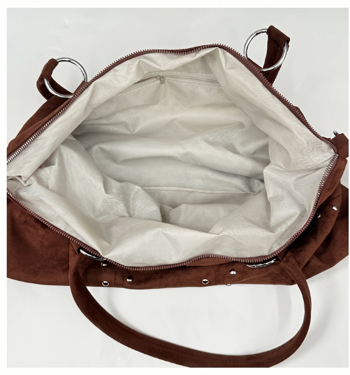 Vintage Studded Slouchy Shoulder Bag