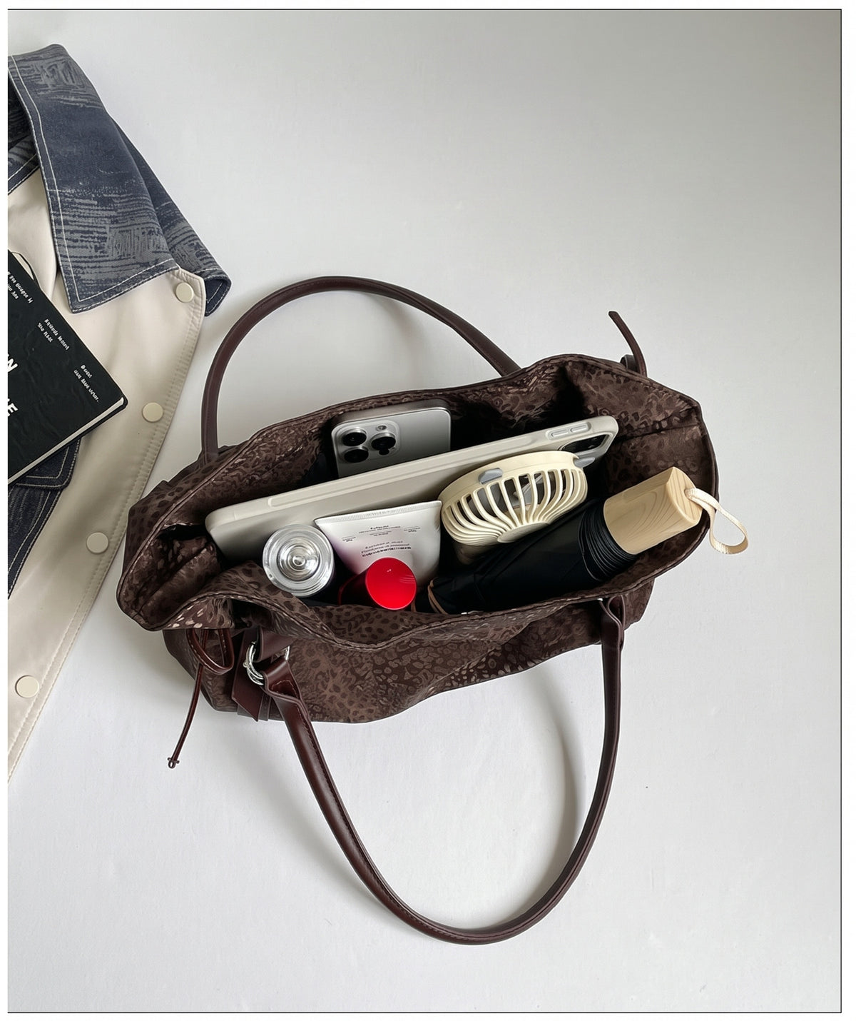Retro Inspired Shoulder Bag with Elevated Texture