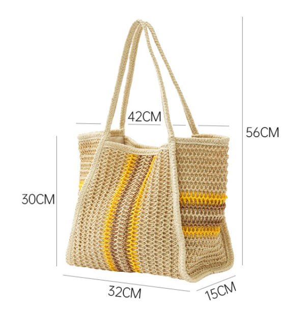 Women's Large Capacity Woven Beach Tote Bag