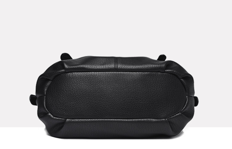 Premium Faux Leather Tote with Elegant Metal Detail