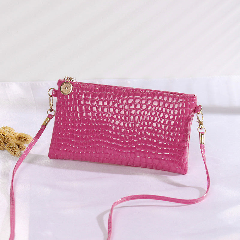 PU Wristlet Purse with Detachable Strap