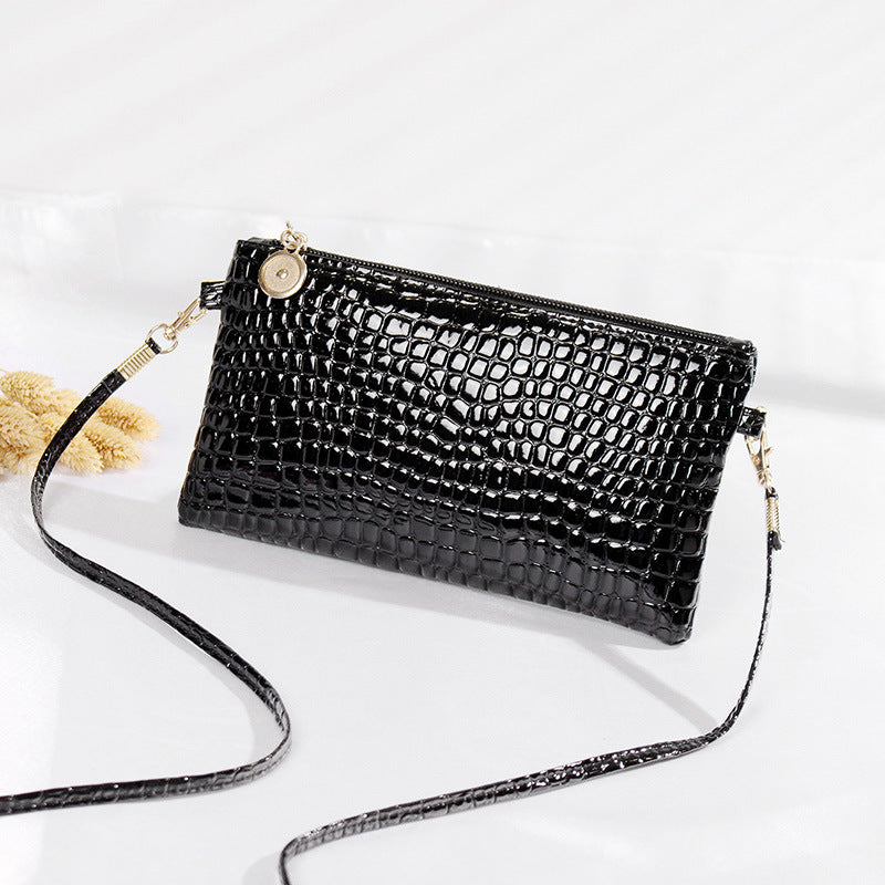 PU Wristlet Purse with Detachable Strap