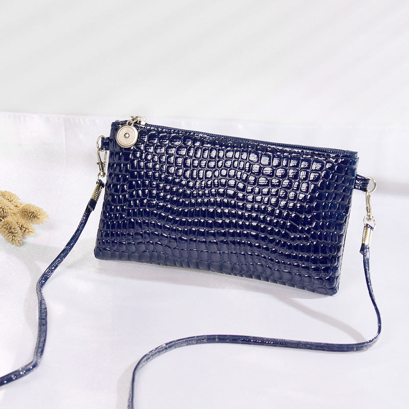 PU Wristlet Purse with Detachable Strap