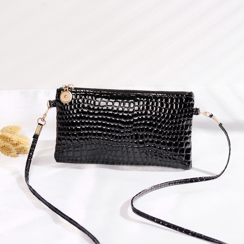 PU Wristlet Purse with Detachable Strap