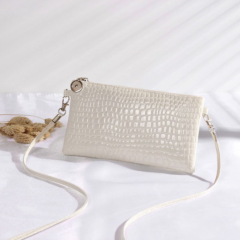 PU Wristlet Purse with Detachable Strap