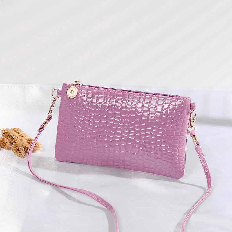 PU Wristlet Purse with Detachable Strap